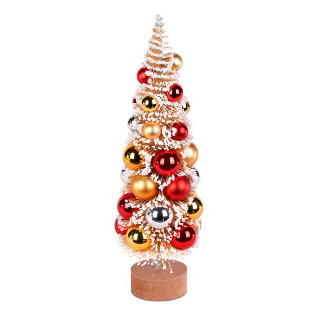 12 in. Frst Gold Tree Red-Gold-Silver Balls - 2 Piece